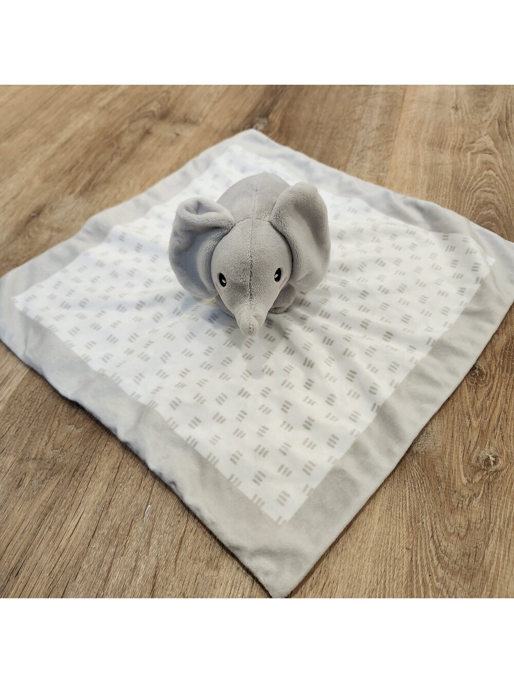 Pearhead Elephant Lovey Security Blanket, Newborn Infant and Toddler Toy Neutral